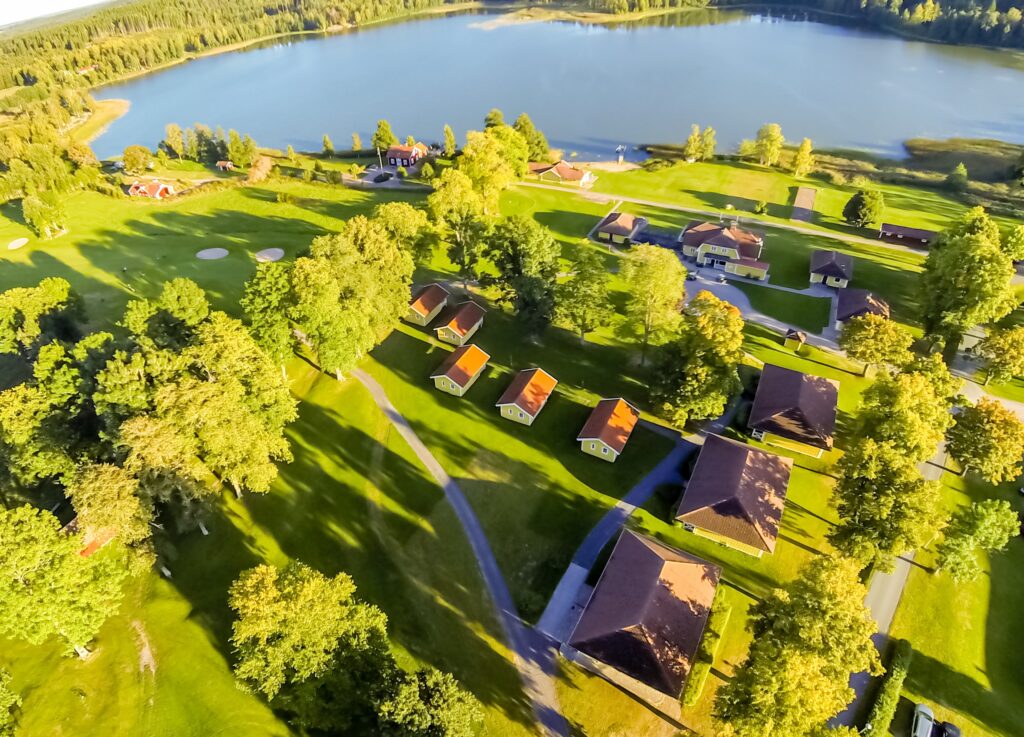 konferens jönköping - flygfoto över viredaholmsjön