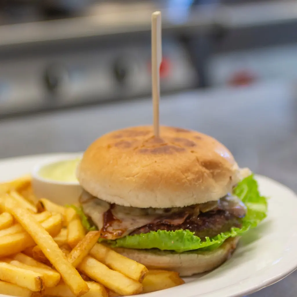 lunch - hamburgare