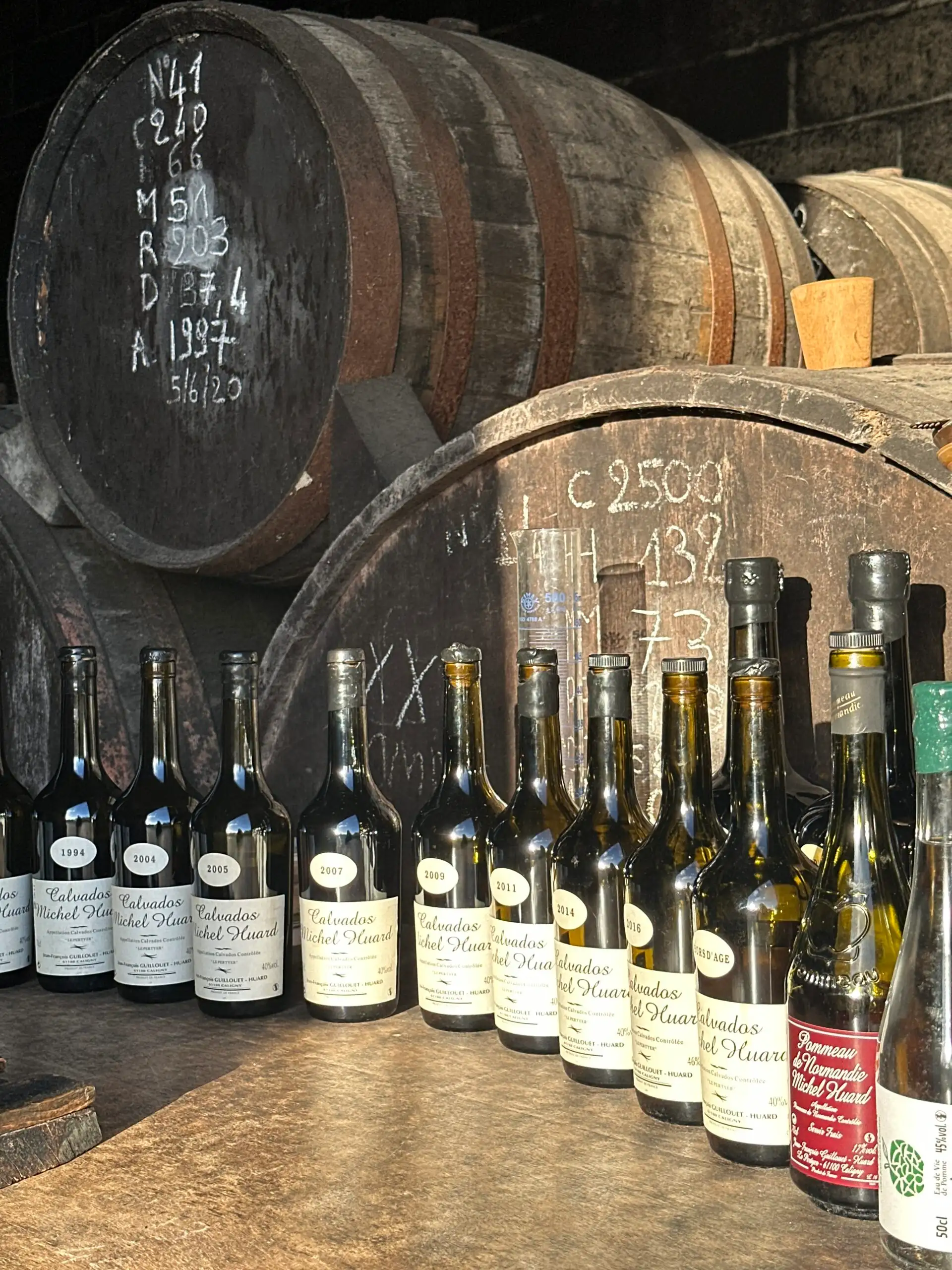 Calvados - Olika årgångar på Calvadosen som ska till Wiredaholm